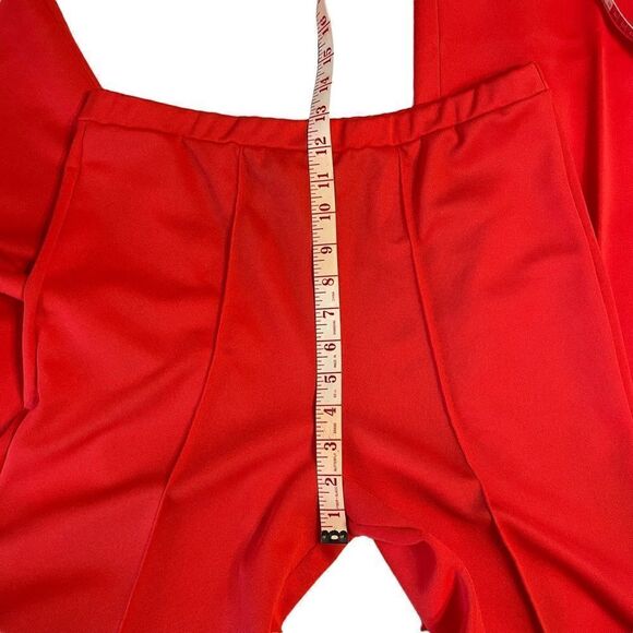 Vintage Vivid Red Wide leg Trousers - Picture 3 of 8